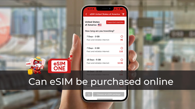 Can eSIM be purchased online esimone esim global travel