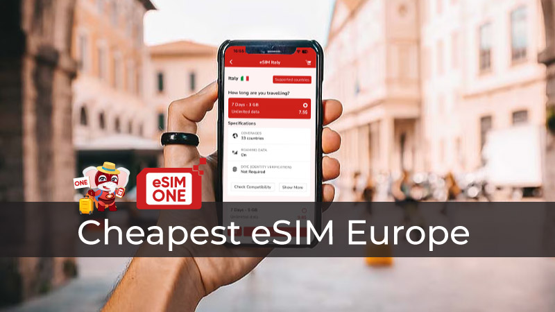 Cheapest eSIM Europe Unlimited Data Global