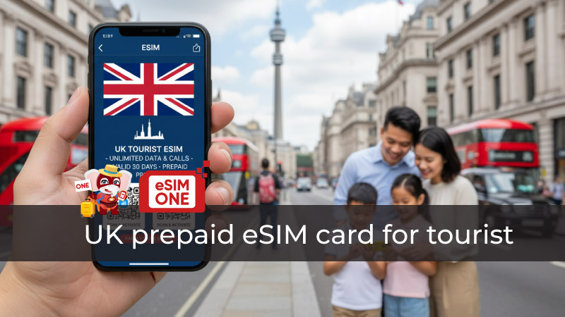 UK Prepaid eSIM Card for Tourist & Best Deal