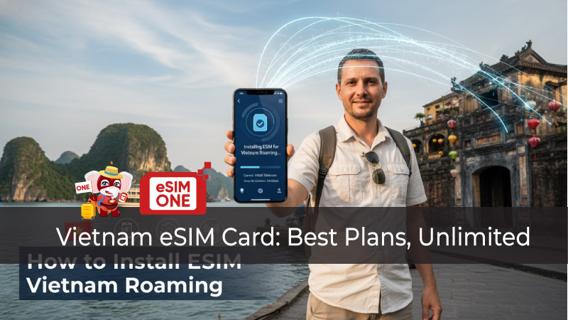 Comparison chart ranking best eSIM for Vietnam providers showing pricing coverage and features
