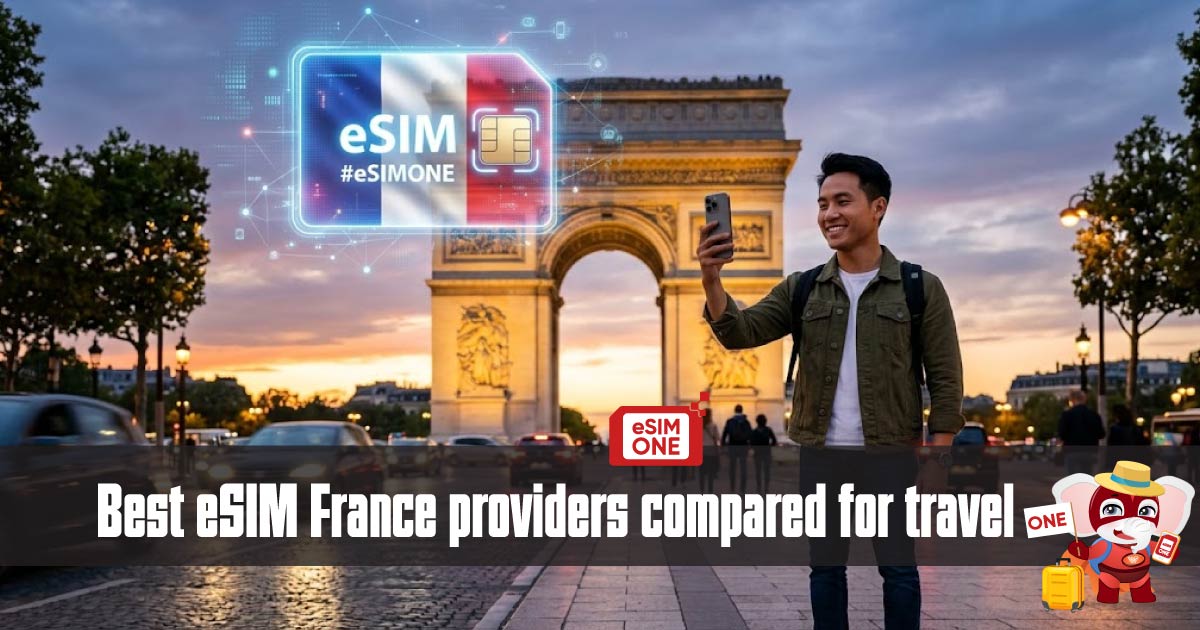 Best eSIM France providers compared for travel