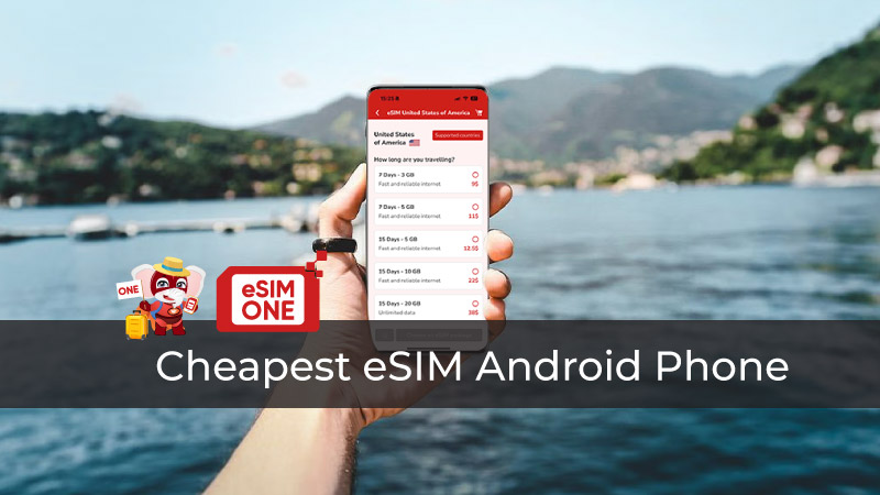 cheapest esim android phone 2025