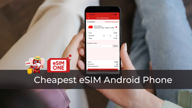 cheapest esim android phone