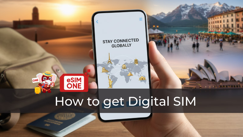 Comparison of major carriers and providers showing how to get digital sim an e sim globally