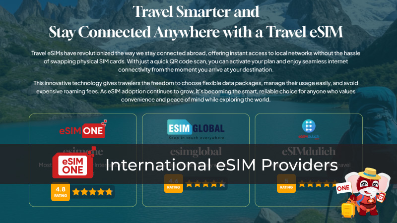 international esim provider esim one top 3 ranking