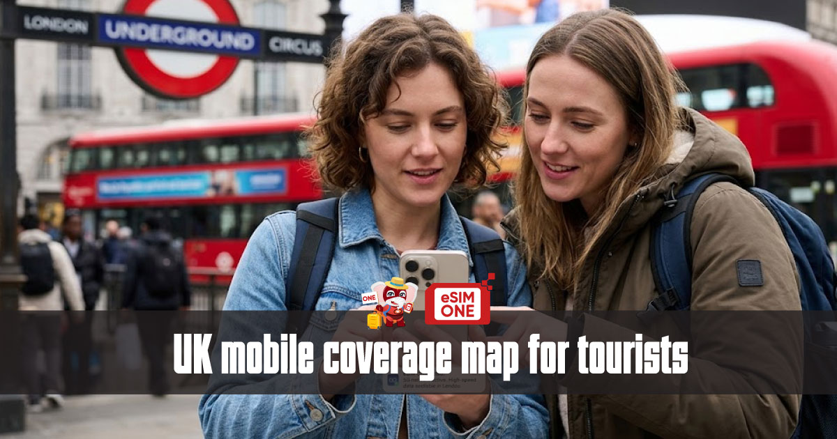 UK mobile coverage map for tourists